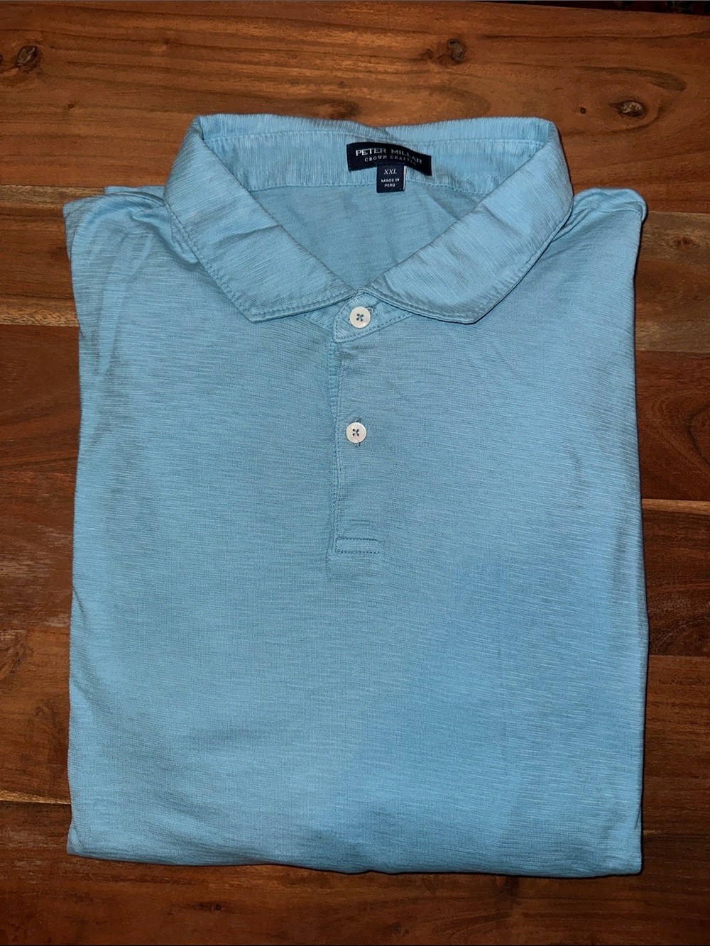 Peter Millar Sky Blue Men's Polo